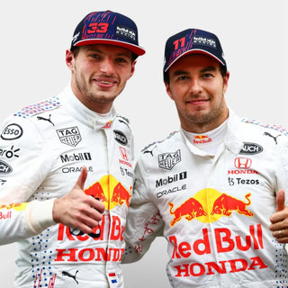 2021 Sergio Perez Red Bull Racing Honda White Formula 1 Race Suit - Rustle Racegear