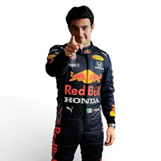 2021 Sergio Perez Red Bull Racing Honda Formula 1 Race Suit - Rustle Racegear