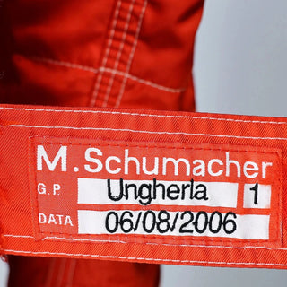 2006 Michael Schumacher Hungarian GP Scuderia Ferrari F1 Race Suit