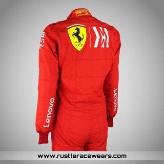 2019 Sebastian Vettel Brazilian GP Scuderia Ferrari F1 Suit - Rustle Racewears