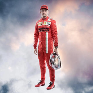 2021 Charles Leclerc Race Mission Winnow Scuderia Ferrari F1 Suit - Rustle Racewears