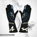 2021 Fernando Alonso Race Alpine F1 Gloves