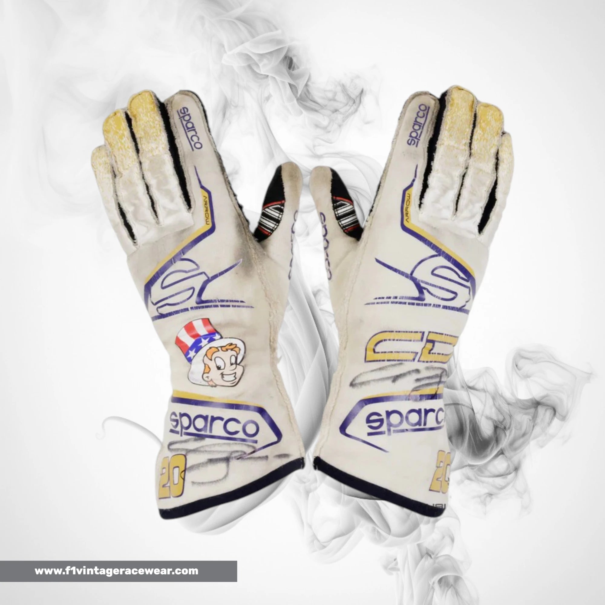 2022 Conor Daly St Pete GP Ed Carpenter Racing Indycar Gloves