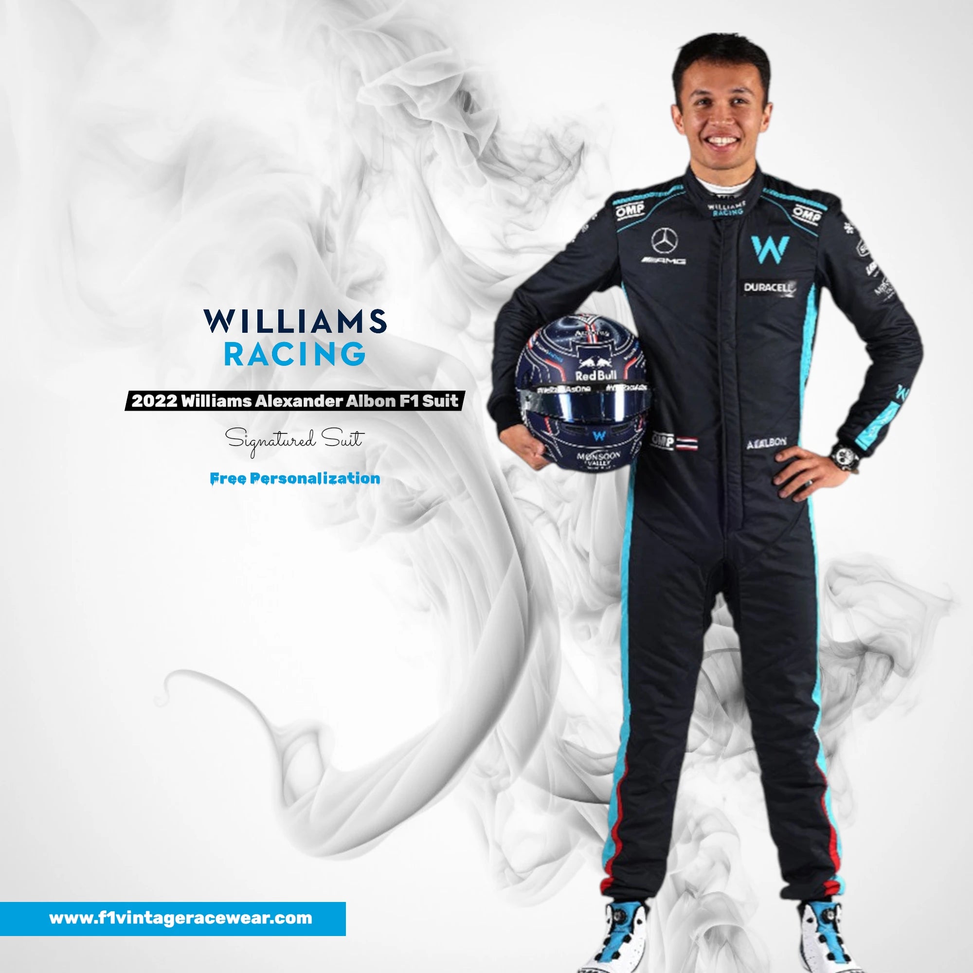 2022 Williams Racing Alexander Albon F1 Suit