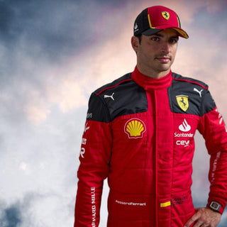 2023 Carlos Sainz Race Scuderia Ferrari F1 Suit - Rustle Racewears