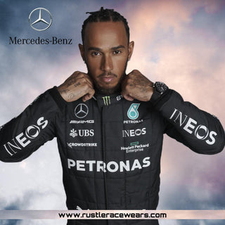 2023 Lewis Hamilton Replica Race Suit Mercedes-AMG Petronas F1 Team - Rustle Racewears