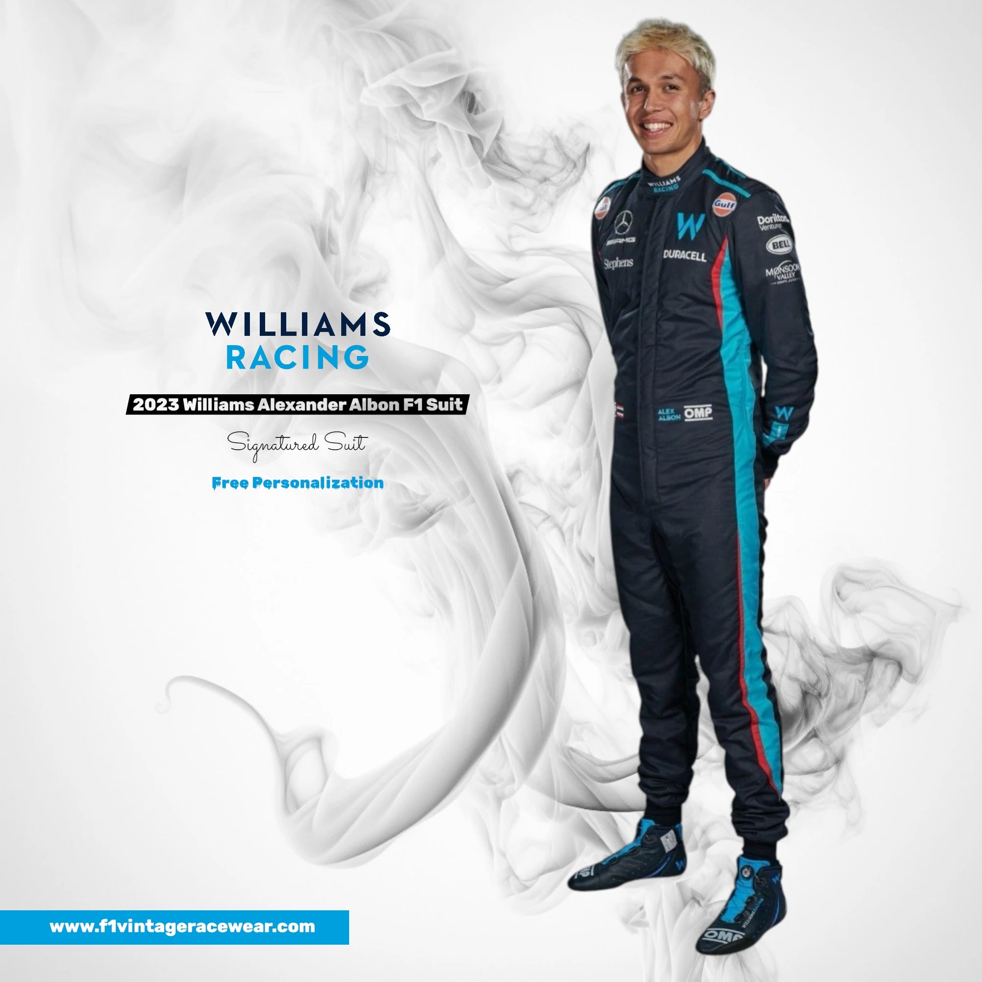 2023 Williams Alexander Albon F1 Race Suit