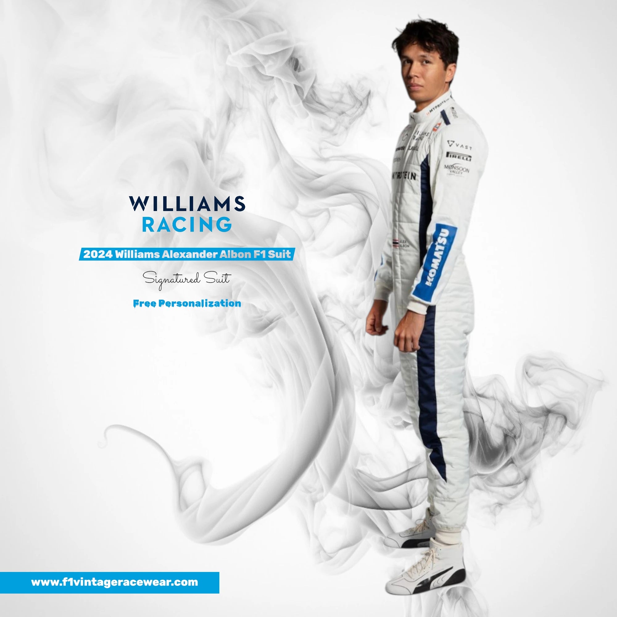 2024 Williams Alexander Albon F1 Race Suit