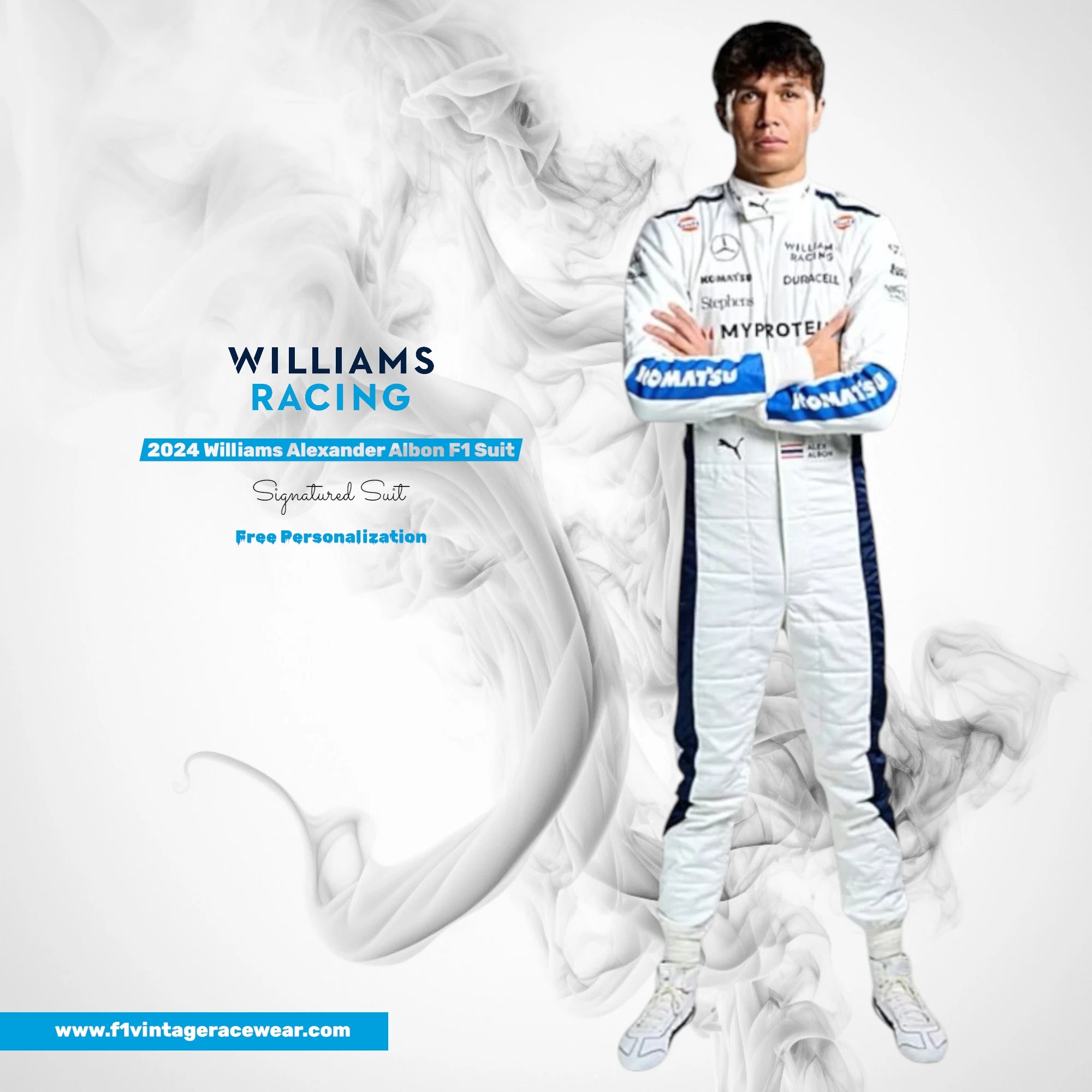 2024 Williams Alexander Albon F1 Race Suit