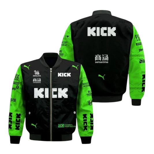 2025 Gabriel Bortoleto Formula One Bomber Jacket – F1 Inspired Style - F1 Vintage Racewear