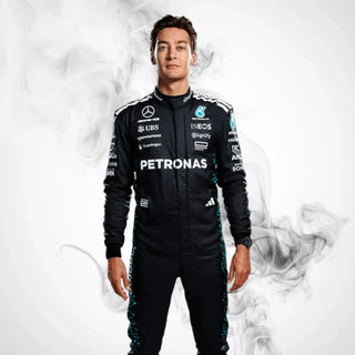 2025 Mercedes F1 Driver Costumes | George Russell & Kimi Antonelli - Rustle Racegear