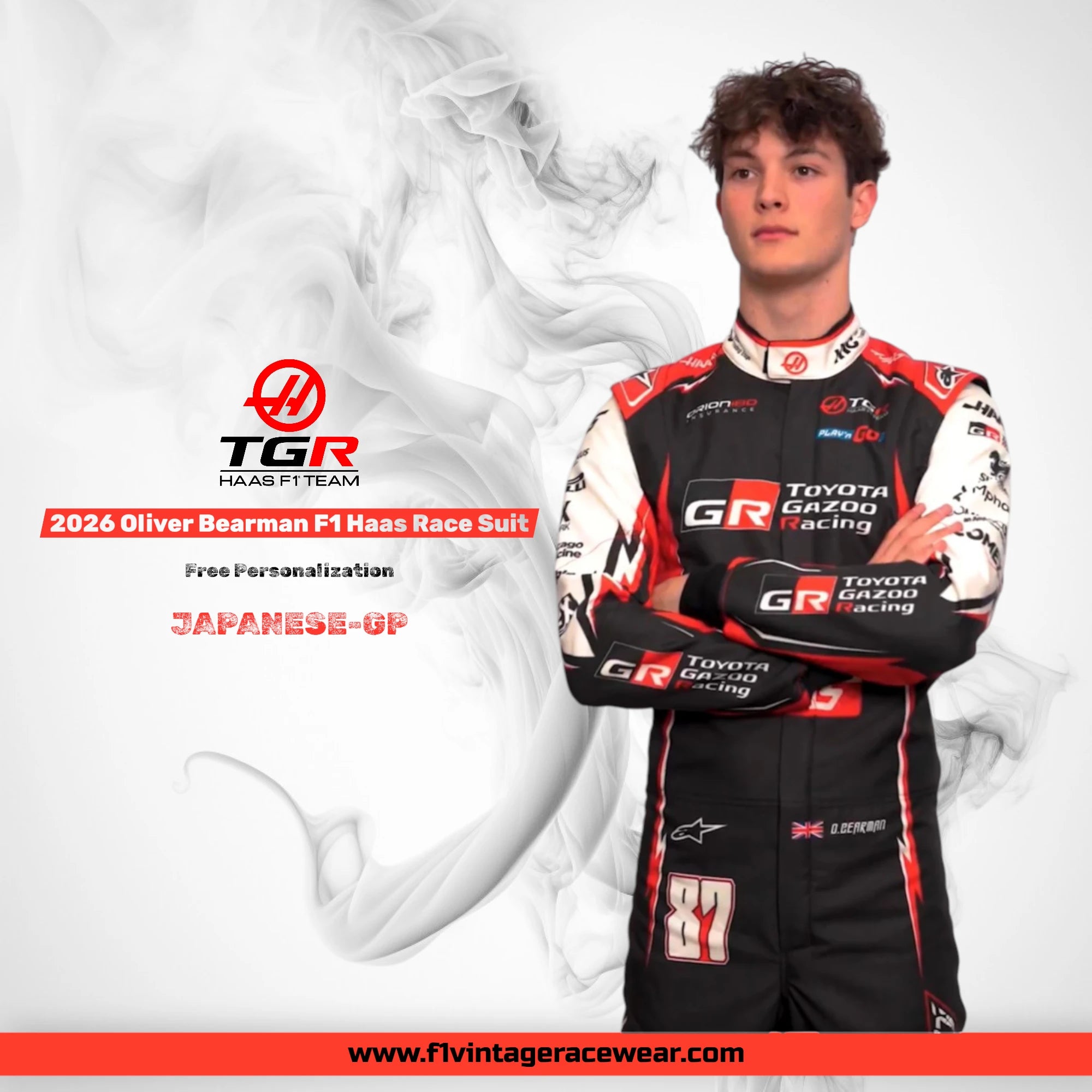 2026 Haas F1 Driver Suit – Japanese Grand Prix New Edition
