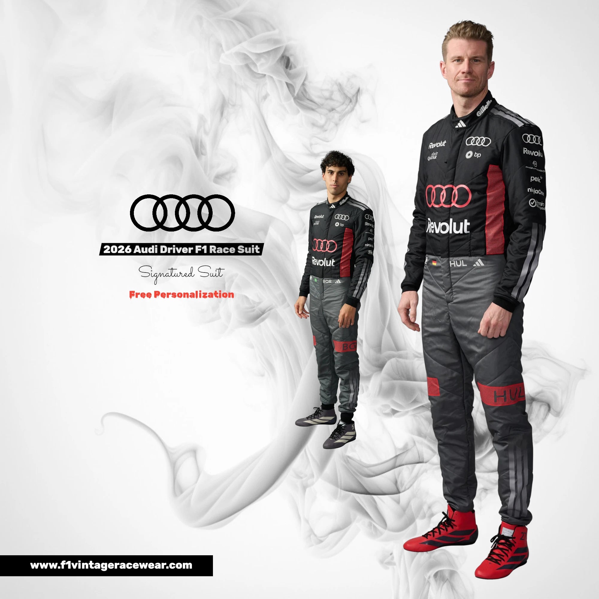 2026 Audi Formula 1 Team Driver Race Suit Replica – Kids & Adults