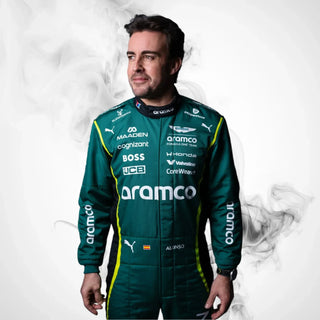 2026 Fernando Alonso Aston Martin F1 Racing Replica Jumpsuit - Rustle Racegear