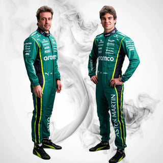 2026 Fernando Alonso Aston Martin F1 Racing Replica Jumpsuit - Rustle Racegear