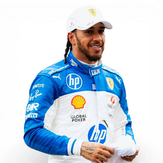 Scuderia Ferrari Lewis Hamilton 2025 Miami GP F1 Race Suit - Rustle Racegear