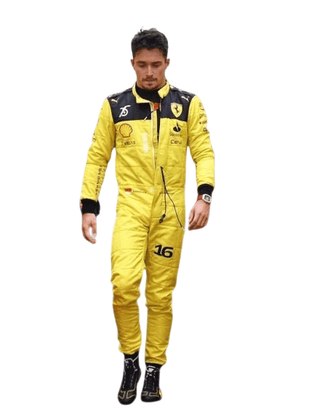 2022 Charles Leclerc Ferrari F1 Embroidered Racing Suit - MONZA GP