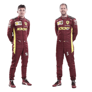 Charles Leclerc Sebastian Vettel 2020 F1 Replica Race Suit - Scuderia Ferrari 1000s