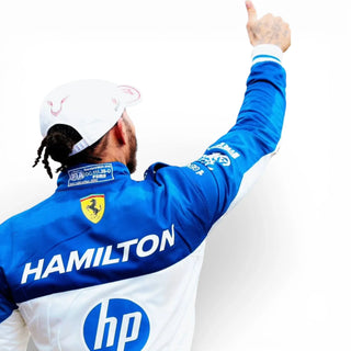 Scuderia Ferrari Lewis Hamilton 2025 Miami GP F1 Race Suit - Rustle Racegear