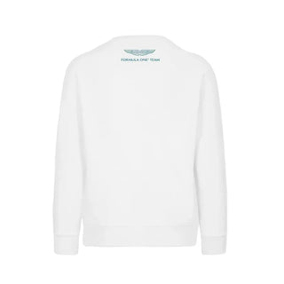 Aston Martin F1 Team Logo Sweatshirt White - Rustle Racegear