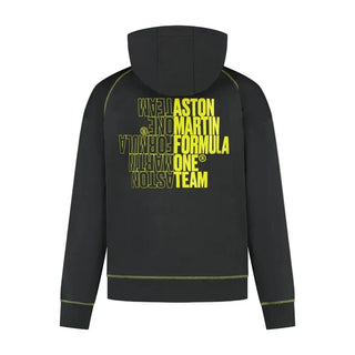 Aston Martin F1 Team Graphic Hoodie Black - Rustle Racegear