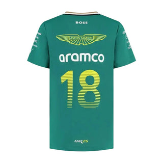 Aston Martin F1 Team Kids 2025 Lance Stroll Driver T-shirt - Rustle Racegear