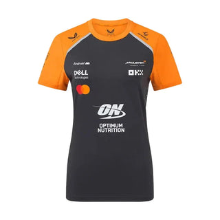 McLaren F1 Women's 2025 Team Set Up T-shirt black and orange - Rustle Racegear