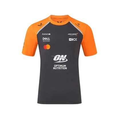 McLaren F1 2025 Team Set Up T-shirt black and orange - Rustle Racegear