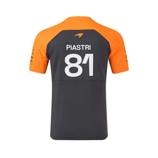 McLaren F1 2025 Oscar Piastri Driver T-shirt black and orange - Rustle Racegear