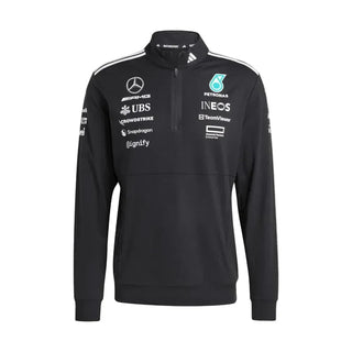 Mercedes-AMG F1 adidas 2025 Team 1/4 Zip Sweatshirt - Rustle Racegear