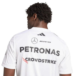 Mercedes-AMG F1 adidas 2025 Driver T-shirt white - Rustle Racegear