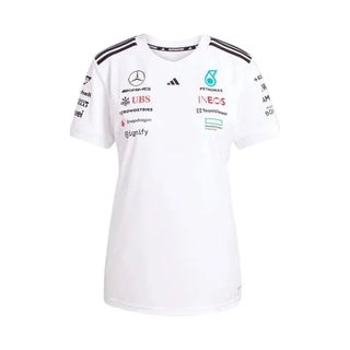 Mercedes-AMG F1 Women's adidas 2025 Driver T-shirt white - Rustle Racegear