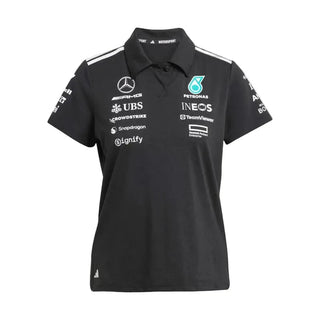 Mercedes-AMG F1 Women's adidas 2025 Team Polo black - Rustle Racegear