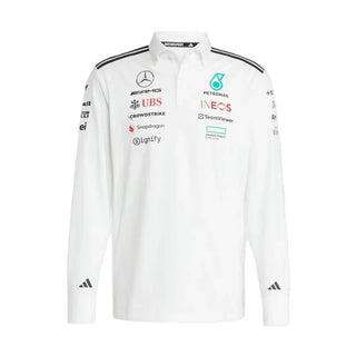 Mercedes-AMG F1 adidas 2025 Long Sleeve Team Polo - Rustle Racegear
