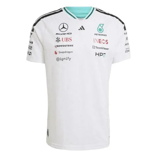 Mercedes-AMG F1 adidas 2026 Team Authentic Driver T-shirt White - Rustle Racegear