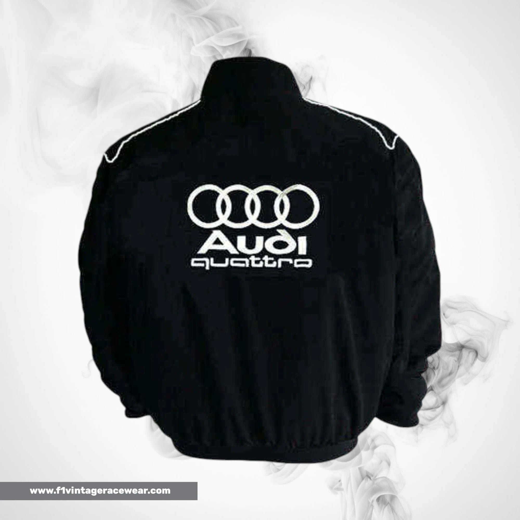 Audi Quattro Racing Jacket Black Motorsport Style