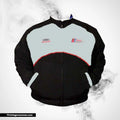 Audi Racing Jacket Light Gray and Black Motorsport Style