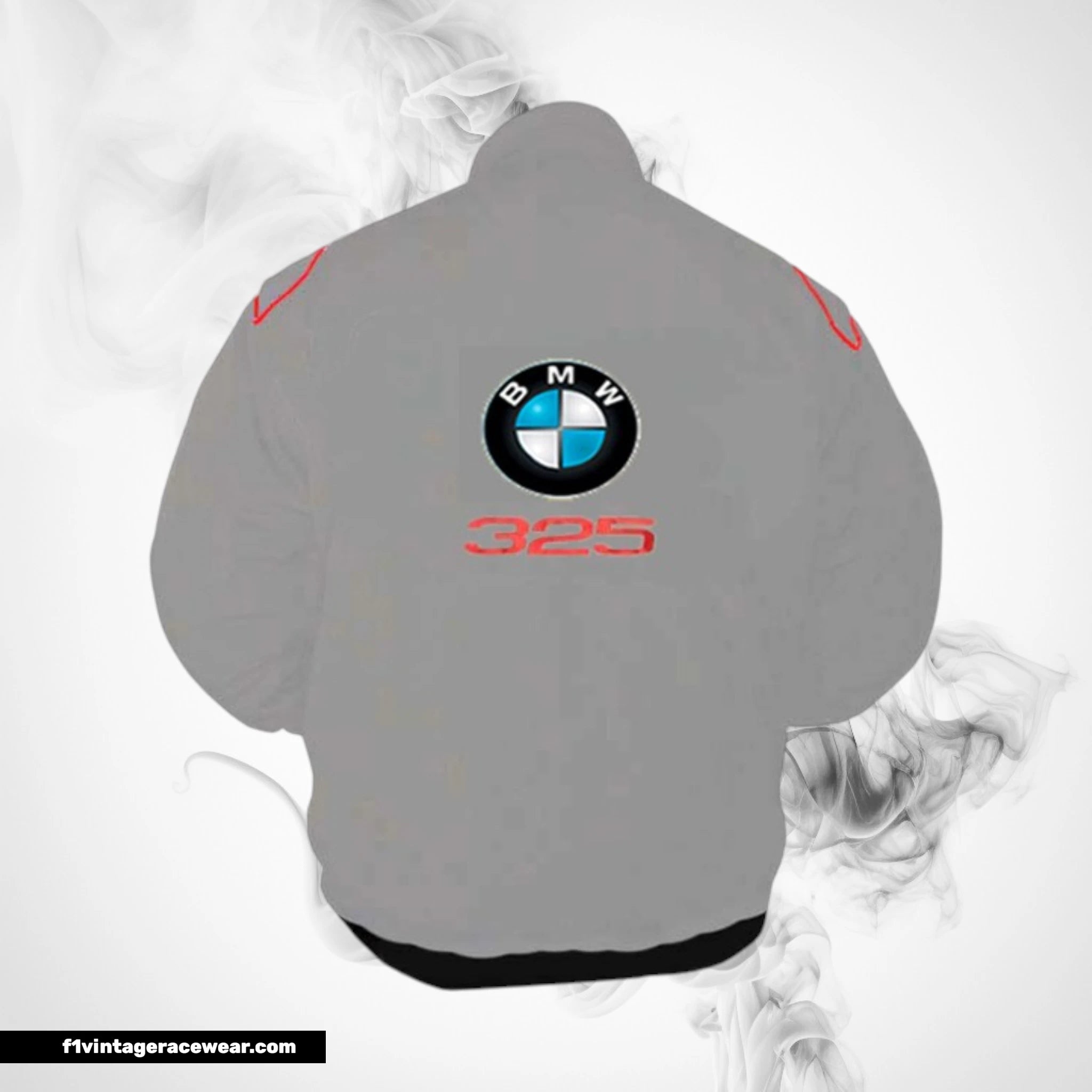 BMW 325 Racing Jacket Light Gray Motorsport Style