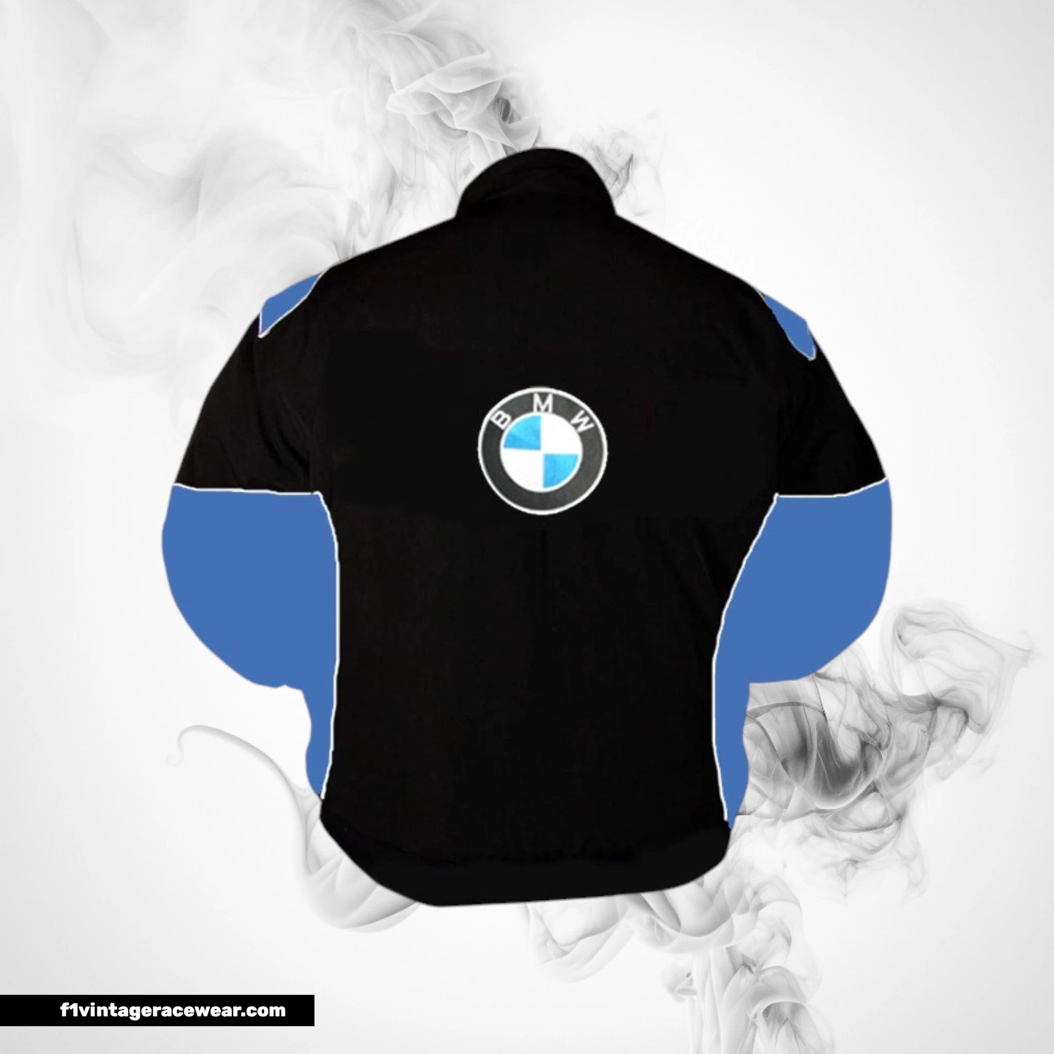 BMW RBS F1 Racing Jacket Black and Blue Motorsport Style