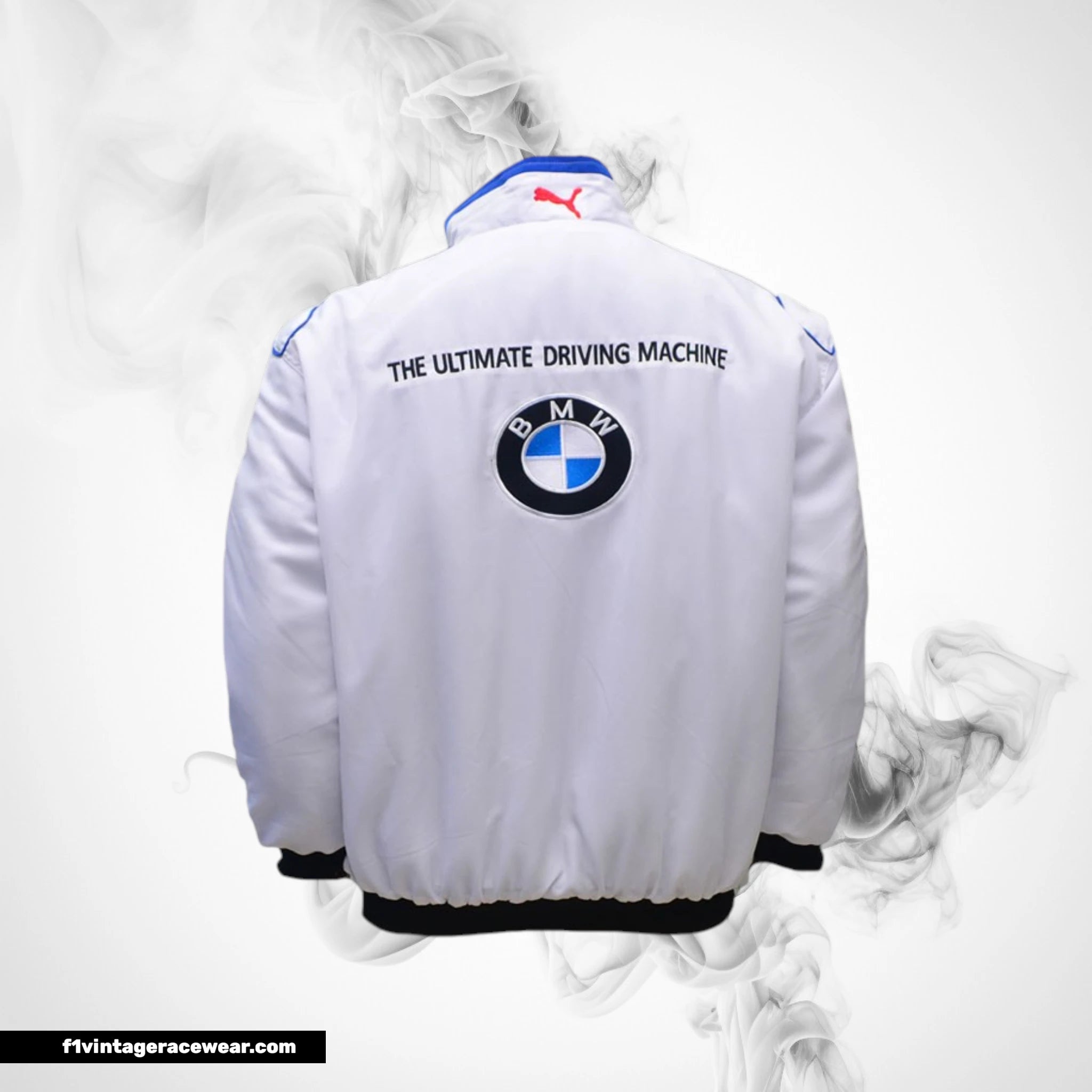 BMW Racing Jacket White Blue Motorsport Style Edition