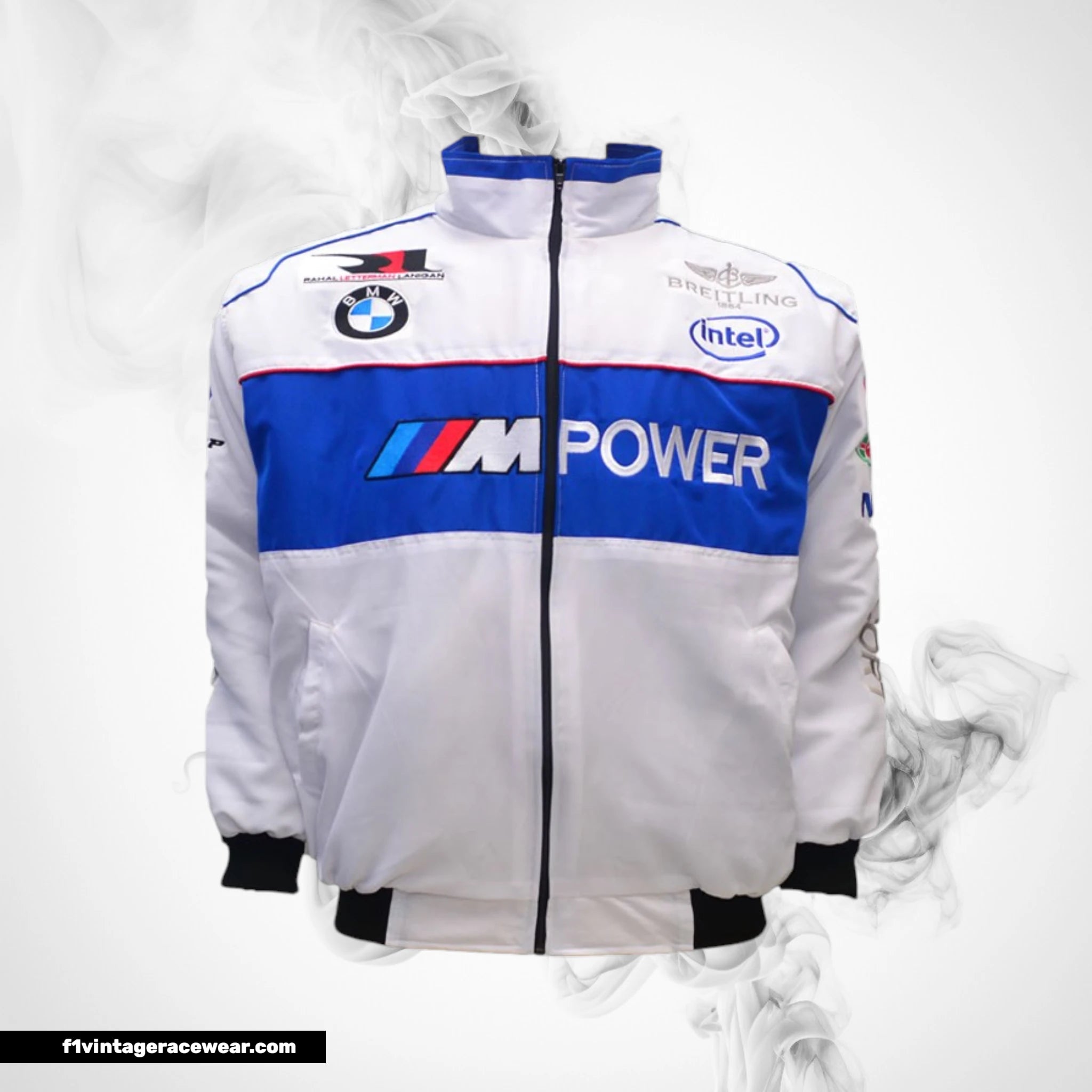 BMW Racing Jacket White Blue Motorsport Style Edition