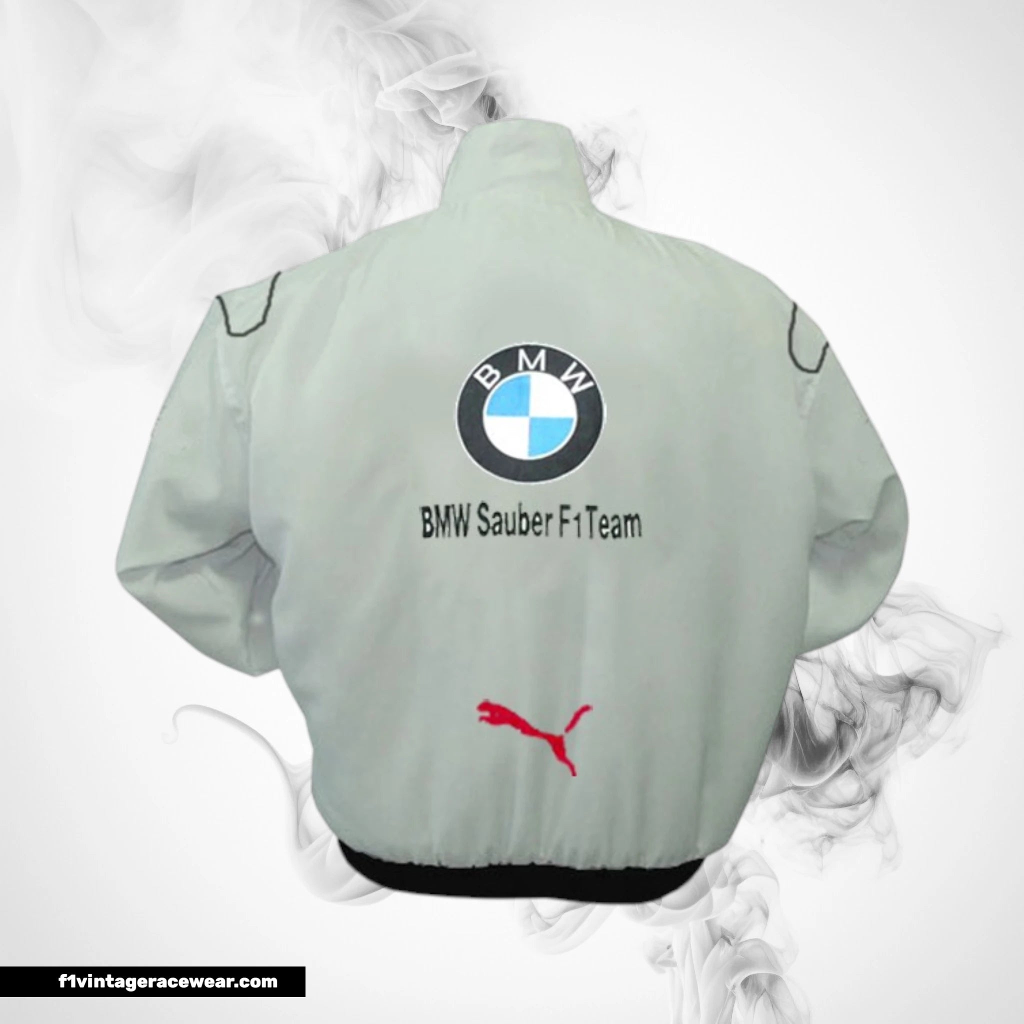 BMW Sauber F1 Team Racing Jacket White and Royal Blue Motorsport Style