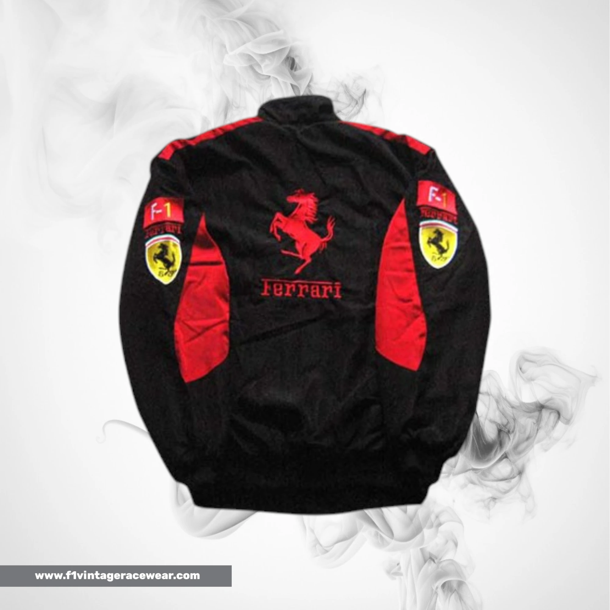 Buy Ferrari F1 Team Jacket Black with Red Trim Online