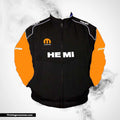 Dodge Hemi F1 Inspired Jacket Black Orange Racing Style
