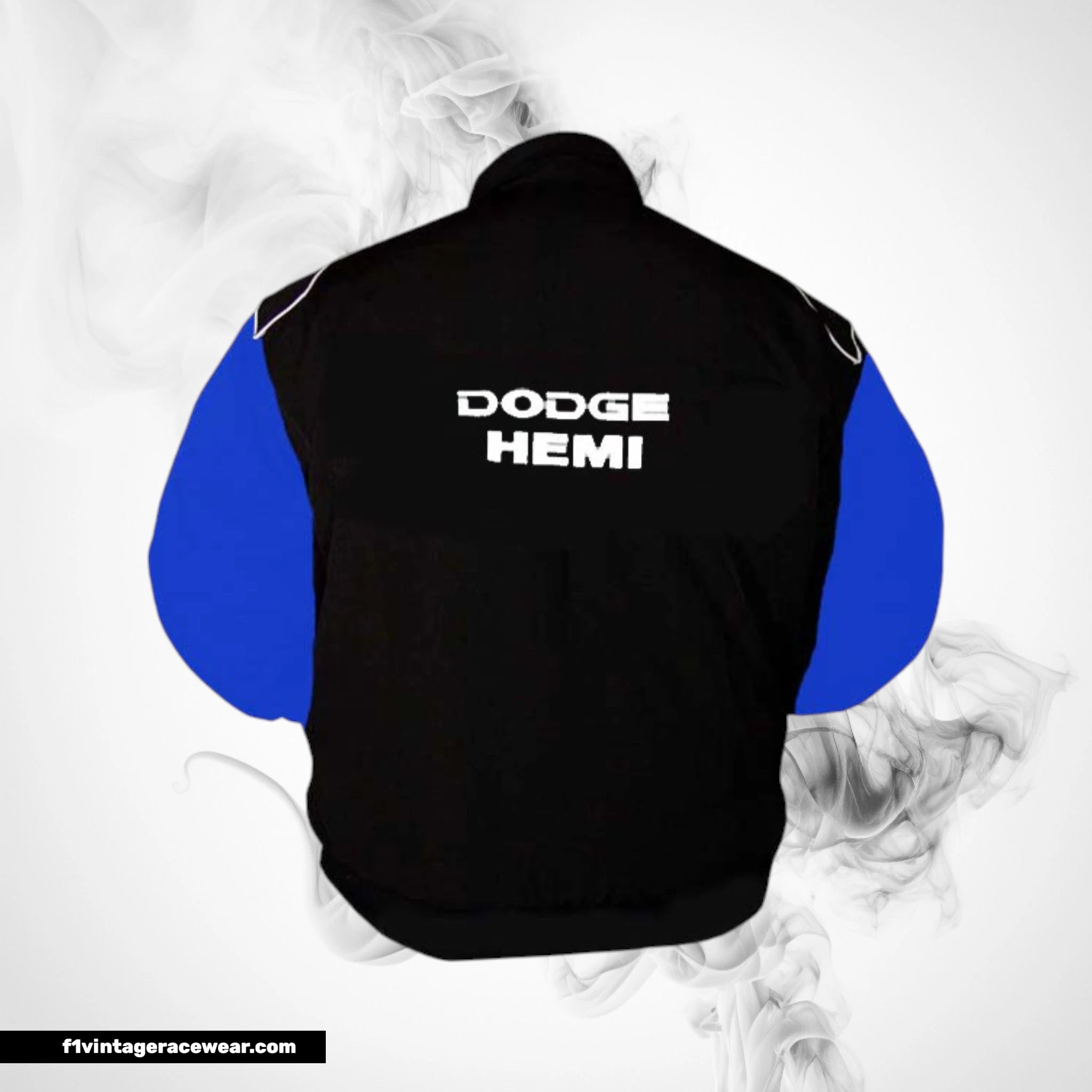 Dodge Hemi Mopar F1 Inspired Jacket Black Royal Blue Racing Style