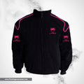 Dodge Viper F1 Inspired Jacket Black Pink Piping Racing Style