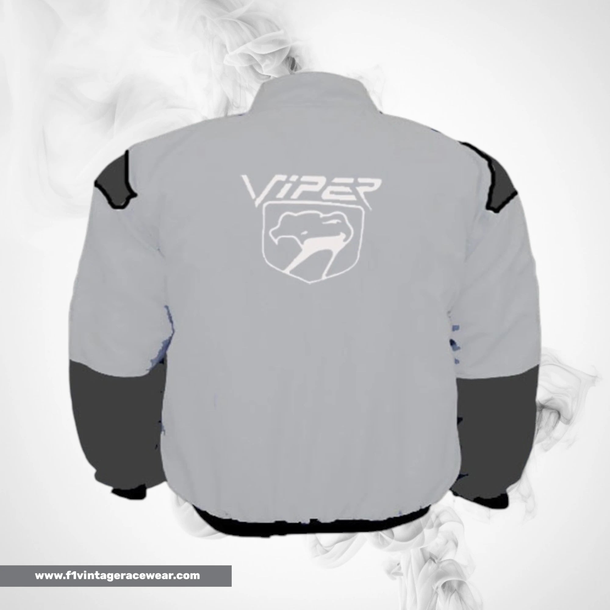 Dodge Viper Fangs Motorsport Jacket Light Gray Dark Gray Racing Wear