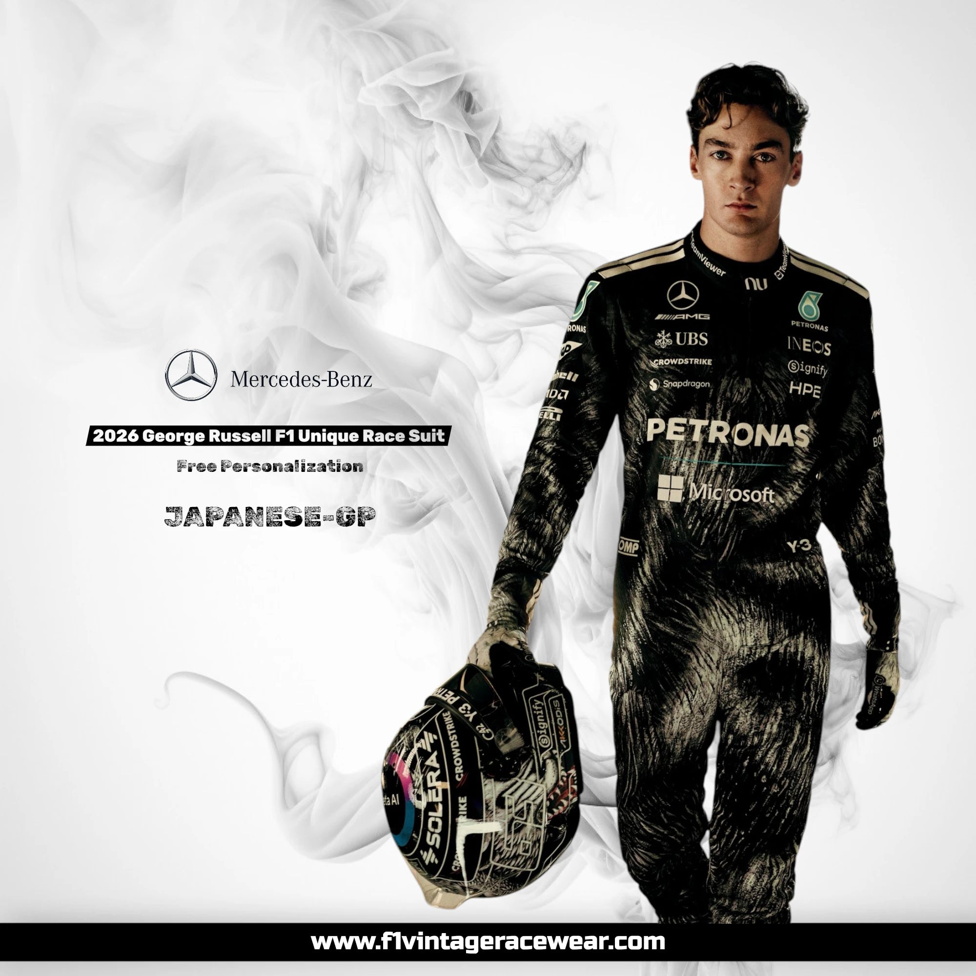 George Russell 2026 F1 Unique Suit – Japanese GP Special Design
