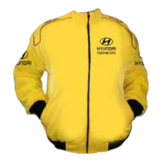 Hyundai Genesis Racing Jacket Yellow - F1 Vintage Racewear