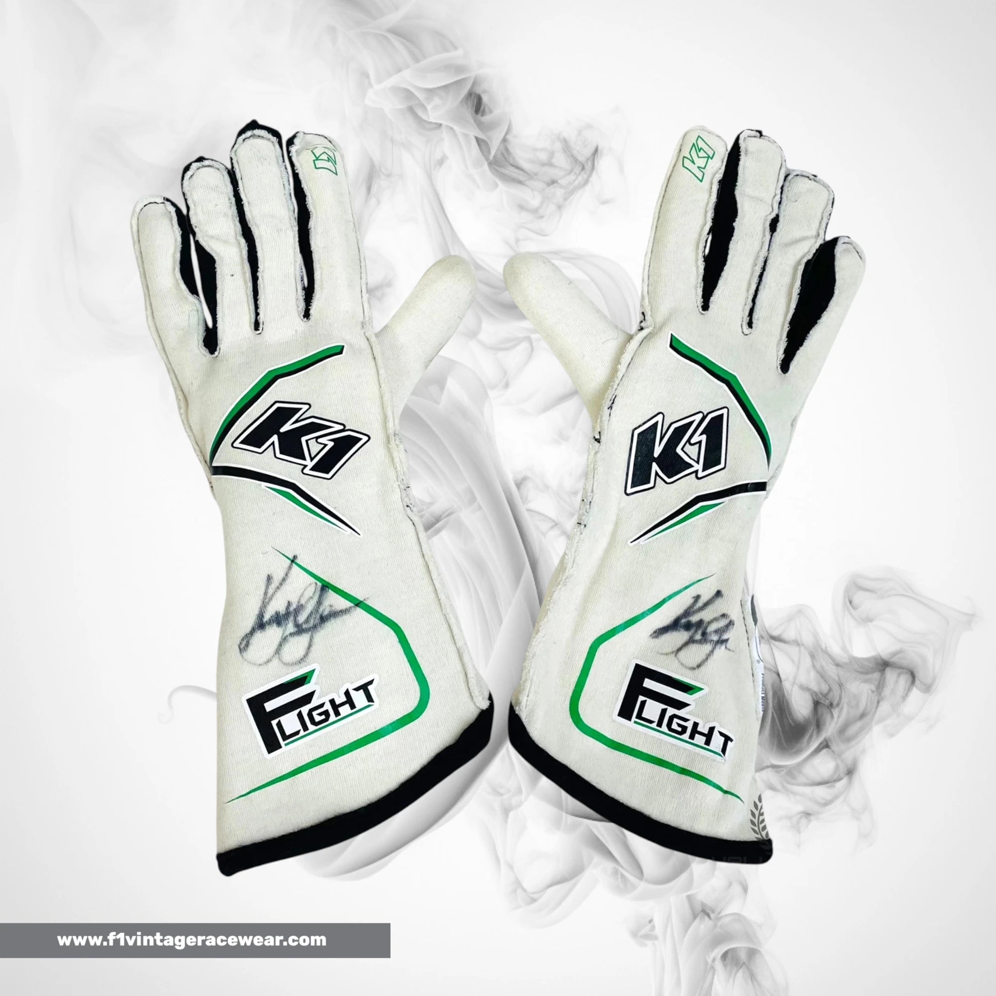 Kyle Larson 2024 Signed K1 IndyCar Racing Gloves